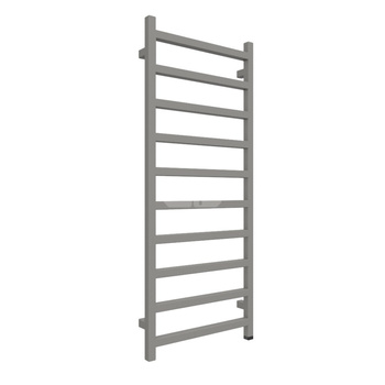 Grzejnik elektryczny TERMA SIMPLE ONE 500 x 1200 mm, kolor grafit, moc 400 W, podłączenie E8, kabel prosty bez wtyczki 1,5m srebrzysty