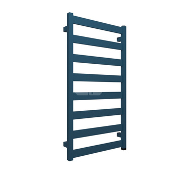 Grzejnik elektryczny TERMA VIVO One 500 x 910 mm, kolor niebieski capri RAL5019, moc 400 W, podłączenie E8, kabel prosty bez wtyczki 1,5m biały