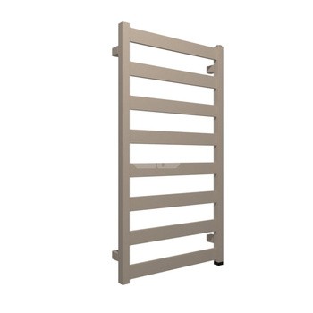 Grzejnik elektryczny TERMA VIVO One 500 x 910 mm, kolor jasna kość słoniowa RAL1015, moc 400 W, podłączenie E8, kabel prosty bez wtyczki 1,5m srebrzysty