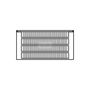 Konwektor Kermi Kon m. Str. Typ44 BH280x255x2400mm QN5201, weiß, 6bar, o. Abd., AB Uni.