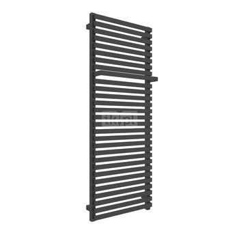 Grzejnik elektryczny TERMA CITY ONE 500 x 1320 mm, kolor czarny sygnałowy RAL9004, moc 800 W, podłączenie E8, kabel prosty bez wtyczki 1,5m czarny