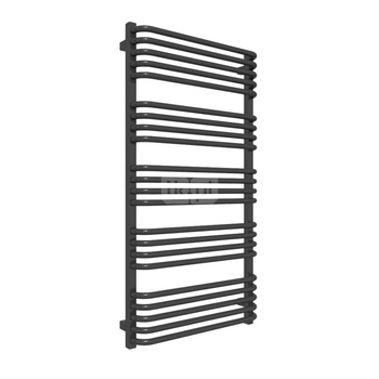 Grzejnik elektryczny TERMA ALEX ONE 600 x 1140 mm, kolor czarny RAL9017, moc 800 W, podłączenie E8, kabel prosty bez wtyczki 1,5m czarny