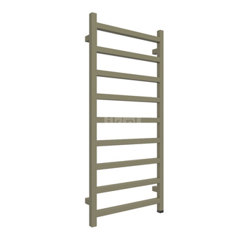 Grzejnik elektryczny TERMA SIMPLE ONE 500 x 1080 mm, kolor zielony trzcinowy RAL6013, moc 400 W, podłączenie E8, kabel prosty bez wtyczki