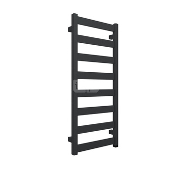 Grzejnik elektryczny TERMA VIVO One 400 x 910 mm, kolor metaliczny szary, moc 300 W, podłączenie E8, kabel prosty bez wtyczki czarny