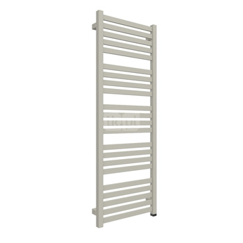Grzejnik elektryczny TERMA MARLIN ONE 430 x 1185 mm, kolor szary jedwabisty RAL7044, moc 400 W, podłączenie E8, kabel prosty bez wtyczki 1,5m srebrzysty