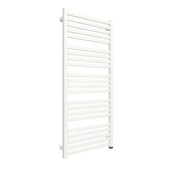 Grzejnik elektryczny TERMA MARLIN ONE 530 x 1185 mm, kolor biały drogowy RAL9016, moc 600 W, podłączenie E8, kabel spiralny z wtyczką 2,5m biały