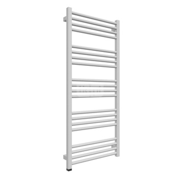 Grzejnik elektryczny TERMA FIONA ONE 500 x 1140 mm, kolor chrom, moc 300 W, podłączenie E8, kabel spiralny z wtyczką 2,5m srebrzysty