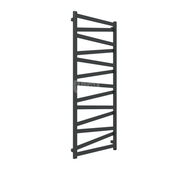 Grzejnik elektryczny TERMA VIPERA One 600 x 1470 mm, kolor czarny jak kruk RAL9005, moc 600 W, podłączenie E8, kabel prosty z wtyczką czarny