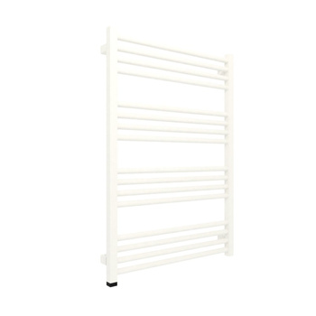 Grzejnik elektryczny TERMA FIONA ONE 630 x 900 mm, kolor biały drogowy RAL9016, moc 400 W, podłączenie E1, kabel spiralny z wtyczką 2,5m biały