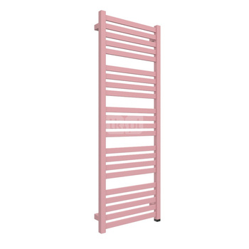 Grzejnik elektryczny TERMA MARLIN ONE 430 x 1185 mm, kolor różowy jasny RAL3015, moc 400 W, podłączenie E8, kabel prosty bez wtyczki 1,5m biały