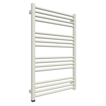 Grzejnik elektryczny TERMA FIONA ONE 580 x 900 mm, kolor biało-szary RAL9002, moc 400 W, podłączenie E8, kabel prosty bez wtyczki