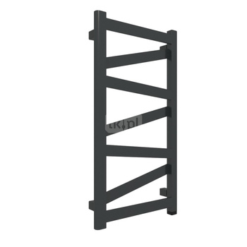 Grzejnik elektryczny TERMA VIPERA One 400 x 750 mm, kolor czarny jak kruk RAL9005, moc 200 W, podłączenie E8, kabel prosty bez wtyczki 1,5m