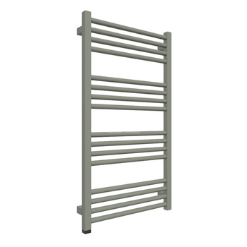 Grzejnik elektryczny TERMA FIONA ONE 500 x 900 mm, kolor szary cementowy RAL7033, moc 400 W, podłączenie E8, kabel prosty bez wtyczki 1,5m srebrzysty