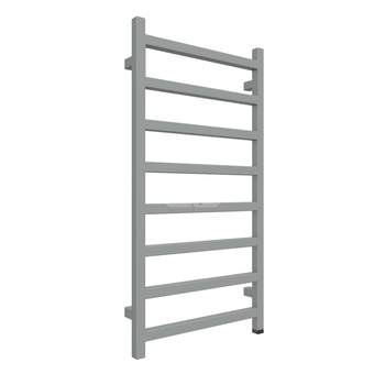 Grzejnik elektryczny TERMA SIMPLE ONE 500 x 960 mm, kolor stal nierdzewna, moc 400 W, podłączenie E1, kabel prosty bez wtyczki 1,5m srebrzysty