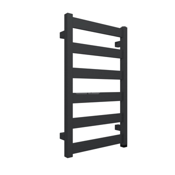 Grzejnik elektryczny TERMA VIVO One 400 x 670 mm, kolor metaliczna czerń, moc 200 W, podłączenie E8, kabel spiralny z wtyczką 2,5m