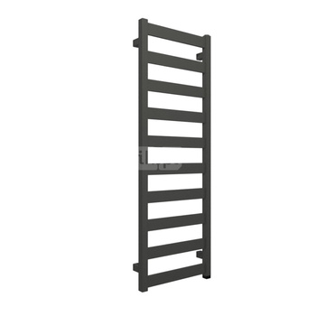 Grzejnik elektryczny TERMA VIVO One 400 x 1150 mm, kolor szary średni RAL7010, moc 400 W, podłączenie E8, kabel prosty bez wtyczki czarny