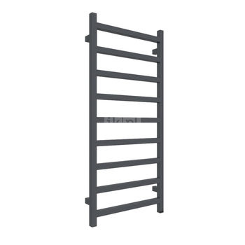 Grzejnik elektryczny TERMA SIMPLE ONE 500 x 1080 mm, kolor szary antracytowy RAL7016, moc 400 W, podłączenie E8, kabel prosty bez wtyczki czarny