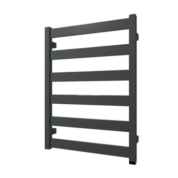 Grzejnik elektryczny TERMA VIVO One 500 x 670 mm, kolor grafit, moc 300 W, podłączenie E1, kabel spiralny z wtyczką 1,5m srebrzysty