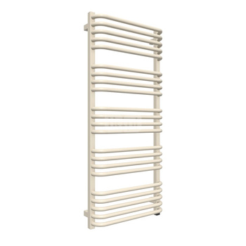 Grzejnik elektryczny TERMA ALEX ONE 500 x 1140 mm, kolor biały ostrygowy soft RAL1013, moc 600 W, podłączenie E8, kabel prosty bez wtyczki 1,5m srebrzysty