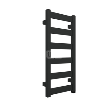 Grzejnik elektryczny TERMA VIVO One 300 x 670 mm, kolor czarny jak kruk soft RAL9005, moc 200 W, podłączenie E1, kabel prosty bez wtyczki 1,5m czarny