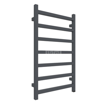 Grzejnik elektryczny TERMA SIMPLE ONE 500 x 840 mm, kolor metaliczna czerń, moc 300 W, podłączenie E8, kabel spiralny z wtyczką