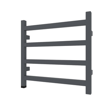 Grzejnik elektryczny TERMA SIMPLE ONE 500 x 1920 mm, kolor metaliczna czerń, moc 800 W, podłączenie E8, kabel spiralny z wtyczką czarny