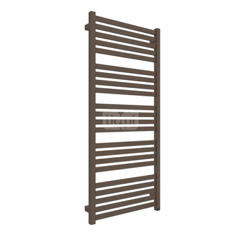 Grzejnik elektryczny TERMA MARLIN ONE 530 x 1185 mm, kolor brązowy ziemisty soft RAL8028, moc 400 W, podłączenie E8, kabel prosty bez wtyczki 1,5m srebrzysty