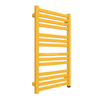 Grzejnik elektryczny TERMA MARLIN ONE 430 x 780 mm, kolor piaskowo-szary soft RAL1023, moc 300 W, podłączenie E1, kabel spiralny z wtyczką