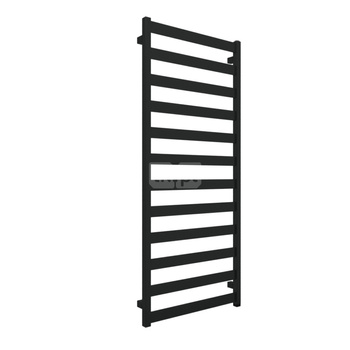 Grzejnik elektryczny TERMA VIVO One 600 x 1390 mm, kolor czarny jak kruk RAL9005, moc 600 W, podłączenie E1, kabel prosty z wtyczką 1,5m