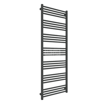 Grzejnik elektryczny TERMA FIONA ONE 600 x 1620 mm, kolor czarny jak kruk RAL9005, moc 800 W, podłączenie E8, kabel prosty z wtyczką 1,5m