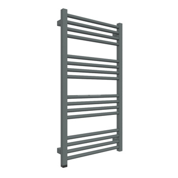 Grzejnik TERMA FIONA ONE 900/480 \ Graphite, podł. S1, 400W, kabel spiralny z wtyczką [2,5m srebrzys