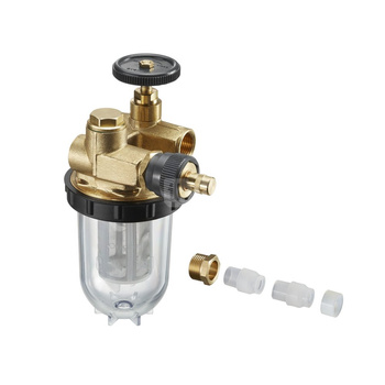 Zestaw Oilpur do systemu 1-rurowego: filtr 2122103 (z nawrotem, z wkładem Niro 100-150 µm) i złączki zaciskowe Ofix-Oil 2127700