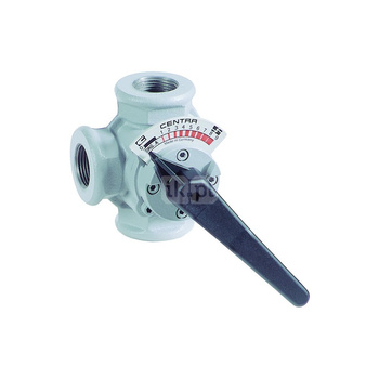 Zawór 3-drogowy mieszający, gwintowany, przelot prosty, DN 15, PN6, kv=2,5 m³/h