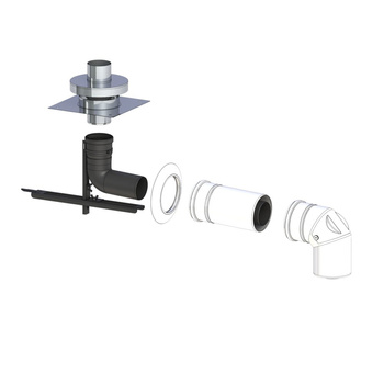 CONCEPT Zestaw powietrzno-spalinowy w szacht komina Ø80/125mm (kotły Junkers, Bosch, Viessmann)
