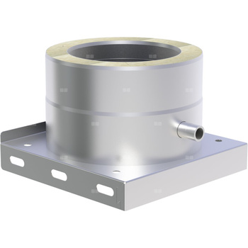 Płyta fundamentowa z odpływem skroplin w bok