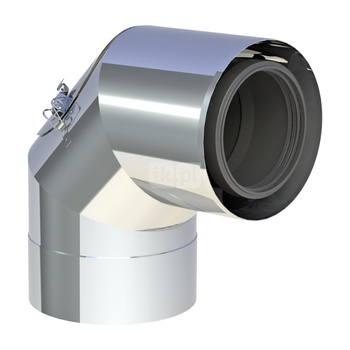 Kolano 87st. z wyczystką DN100/150 wysoki połysk