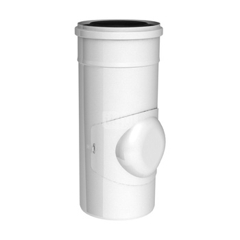 Rura fi80/125mm z otworem wyczystkowym biała