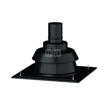 Płyta dachowa przepustowa MK ŻARY AS DH PP fi 60 mm stal nierdzewna, kolor czarny