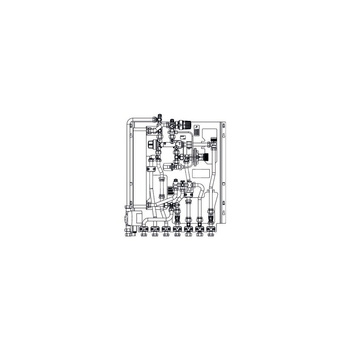 Regudis W-HTF, mieszkaniowy węzeł cieplny, 17 l/min., wymiennik lutowany miedzią, z cyrkulacją cwu, z regulatorem róznicy ciśnie