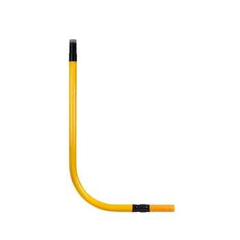 Przyłącze gazu stalowe z rury preizolowanej, PE63 x gwint 5/4", L=500xH=1500