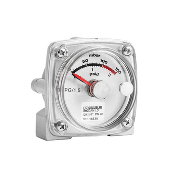 Manometr różnicowy DP/RM-1, 0-150 mbar, z sygnalizacją 