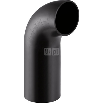 Kolano 90' GEBERIT HDPE, PE / polietylen, 90 mm, DN 90 x 90 mm x DN 90 (króciec)