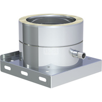 Płyta fundamentowa fi300mm z odpływem skroplin w bok (nypel 1/2)