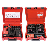 Zaciskarka ROMAX Compact TT, zestaw szczęk zaciskowych MaxiPro 1/4"-1 1/8", akumulator 2.0 Ah/18 V, ładowarka UE w ROCASE