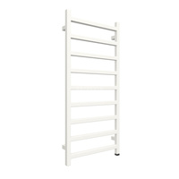 Grzejnik elektryczny TERMA SIMPLE ONE 500 x 1080 mm, kolor biały drogowy RAL9016, moc 400 W, podłączenie E8, kabel prosty bez wtyczki 1,5m biały