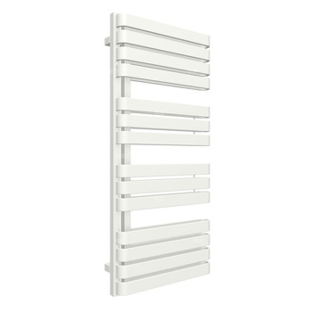 Grzejnik elektryczny TERMA WARP S 500 x 1110 mm, kolor sól morska, moc 800 W, podłączenie E8, kabel spiralny z wtyczką