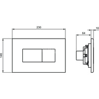 SOLEA PRZYCISK BIAŁY LOGO IS