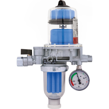 Filtr olejowy AFRISO FloCo-TOP-2KM Si zintegrowany z odpowietrznikiem fi 3/8'' x 3/8'' GW x GZ, z wkładem plastikowym, maks. przepływ 100 l/h