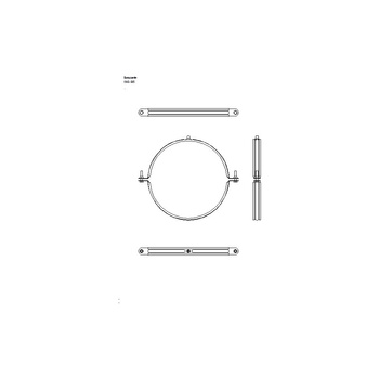 Obejma mocująca NICZUK UWG 315 mm (ocynk galwaniczny)