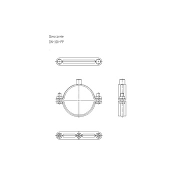 Obejma mocująca masywna NICZUK DN 97-103 mm 100